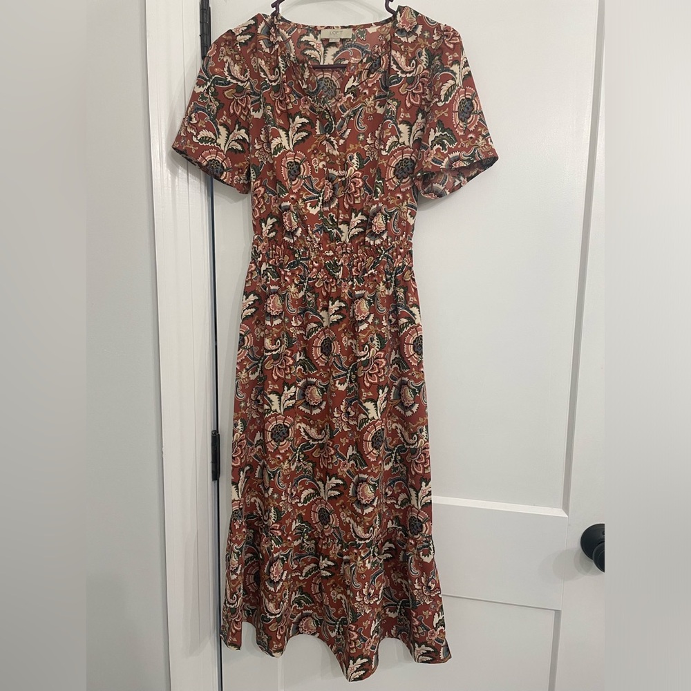 Loft XXSP midi dress